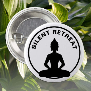 SILENT RETREAT / Vipassana meditation (Buddha) 3 Cm Round Badge