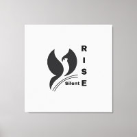 Silent Rise Bird Logo Minimalist Black Coffee Mug