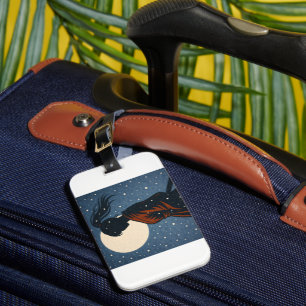 Silent Samurai – The Feminine Shadow: Snowfall Luggage Tag