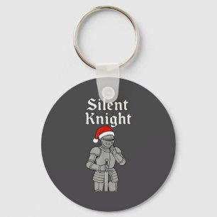Silent Santa Knight Christmas Holiday Xmas Theme M Key Ring