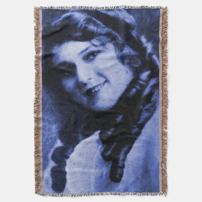 Silent Screen No 2 Throw Blanket (Front Vertical)