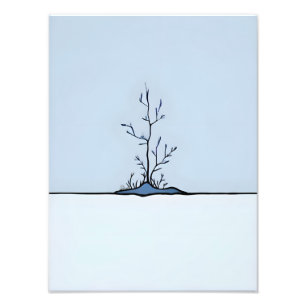 Silent Sentinel in the Snow Photo Print