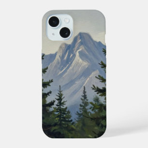 Silent Sentinels of the Alpine Ridge iPhone 15 Case