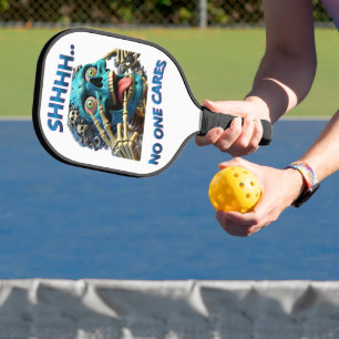 Silent Skeleton: Shhh, No One Cares Pickleball Paddle