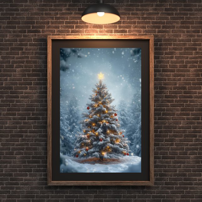 Silent Snow Christmas Tree Poster (Creator Uploaded)