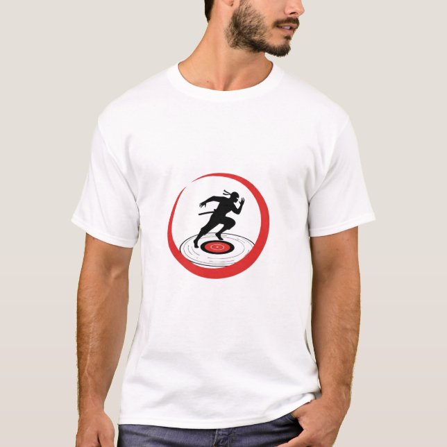 Silent Sonic Shinobi - Minimalist Ninja T-Shirt (Front)