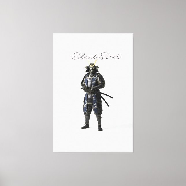 Silent steel samurai canvas print (Front)