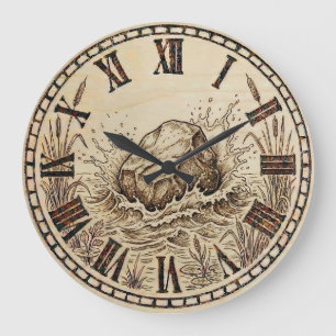 Silent Stone Wall Clock