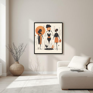 Silent Strength – Feminine Abstract Wall Art