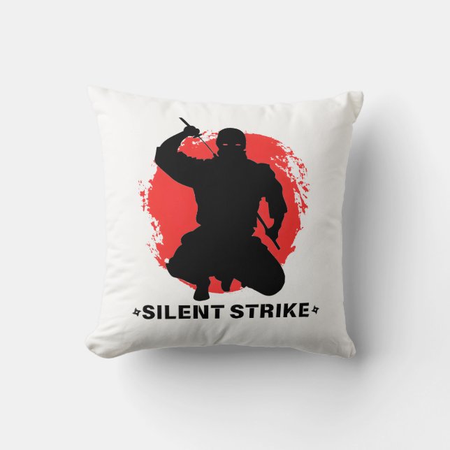 Silent Strike - Ninja Design Cushion (Front)