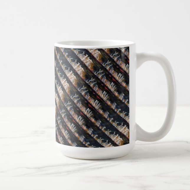 "Silent Thunder 2 Tiled" Abstract Design Mug (Right)