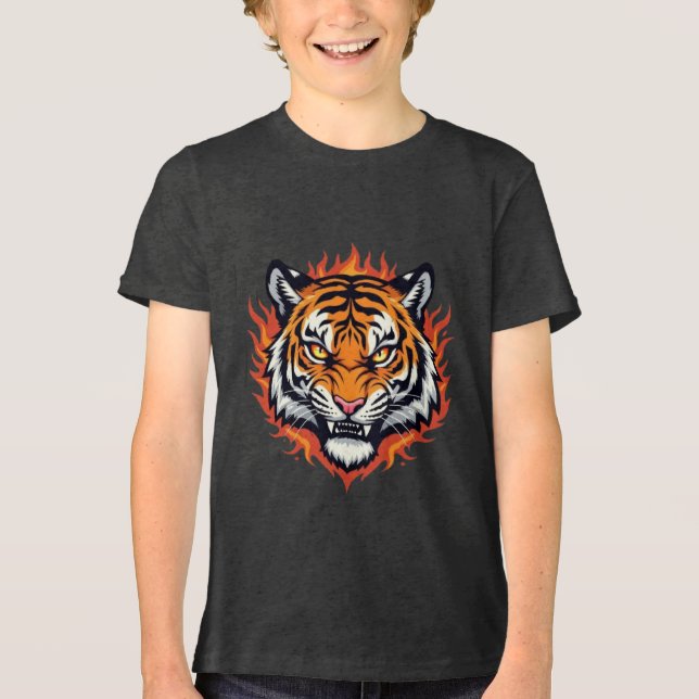 Silent Tiger – Precision and Power Tri-Blend Shirt (Front)