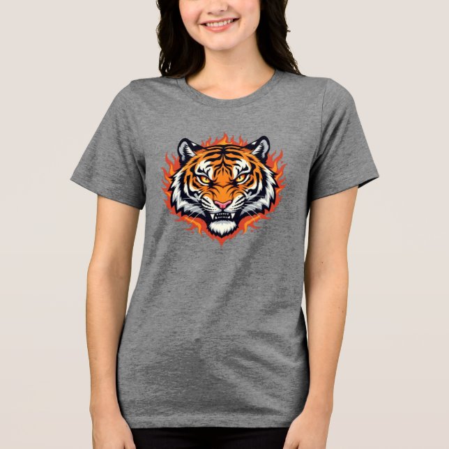 Silent Tiger – Precision and Power Tri-Blend Shirt (Front)