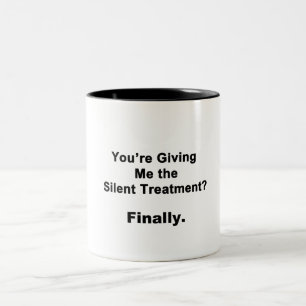 Silent Treatment Two-Tone Coffee Mug