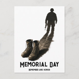 Silent Valour – Memorial Day Tribute Soldier Shado Postcard