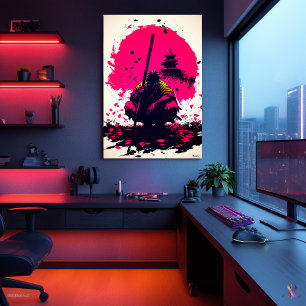 Silent Warrior Monk Under the Rising Sun Poster