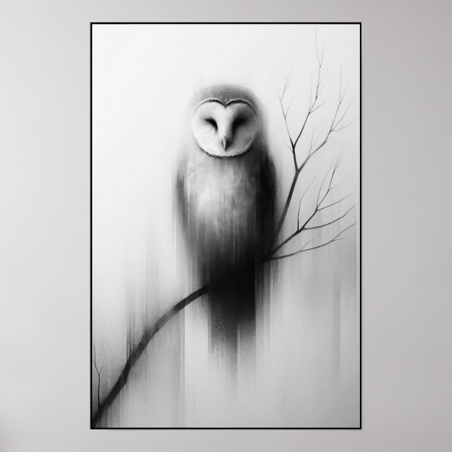 Silent Watcher Abstract Poster (Front)