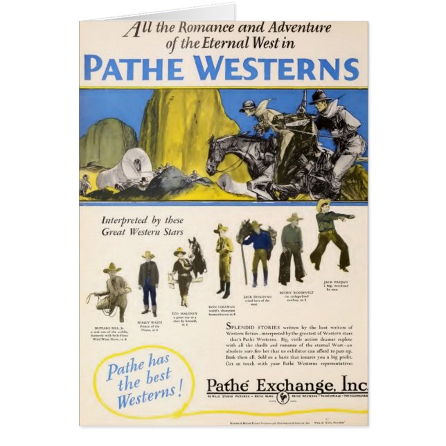 Silent Westerns Leo Maloney 1927 exhibitor ad film (Front)