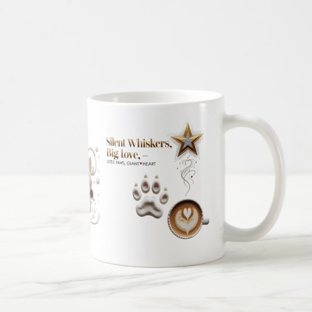 Silent Whiskers, Big Love – Cat Lover Mug  (Right)