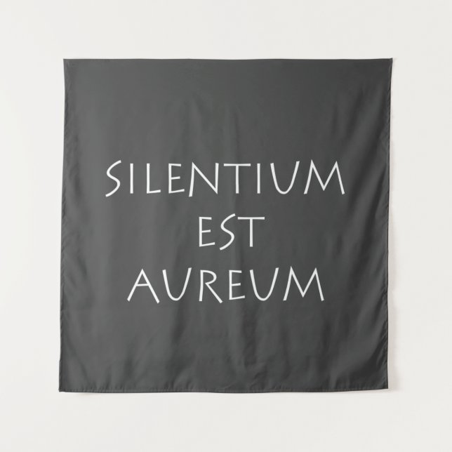 Silentium est aureum tapestry (Front)