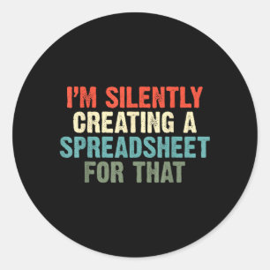 Silently Creating A Spreadsheet For That Office Classic Round Sticker