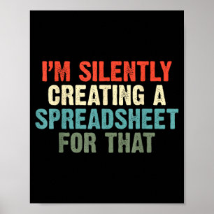 Silently Creating A Spreadsheet For That Office Poster