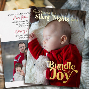 Silents Nights Bundle of Joy 2 Photo Baby Birth