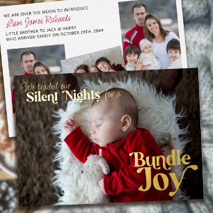 Silents Nights Bundle of Joy 4 Photo Baby Birth