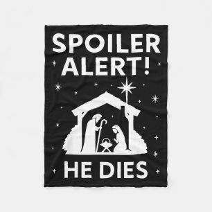 Siler Christmas Nativity Scene Funny Christian Slo Fleece Blanket