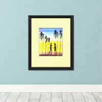 Silhouette African Art, Colourful Love