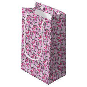 Silhouette Animal Camouflage Pink Small Gift Bag