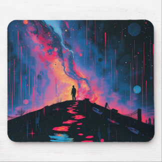 Silhouette art mouse pad 