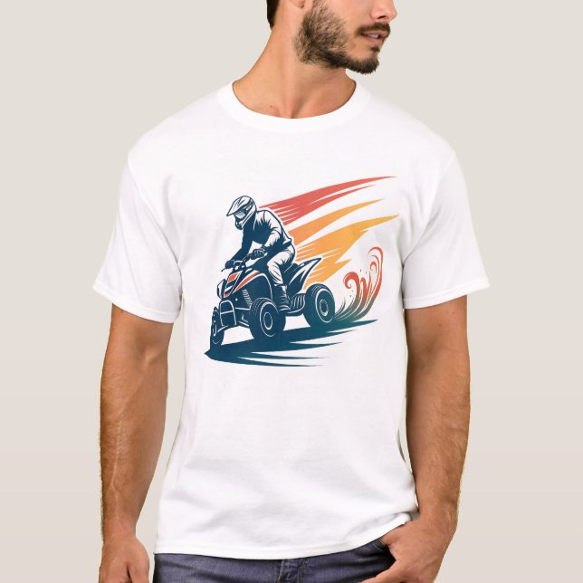 Silhouette ATV Design for Merchandise T-Shirt (Front)