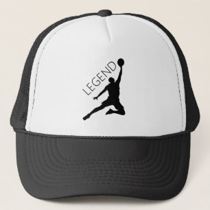 Silhouette Basketball Player Hat