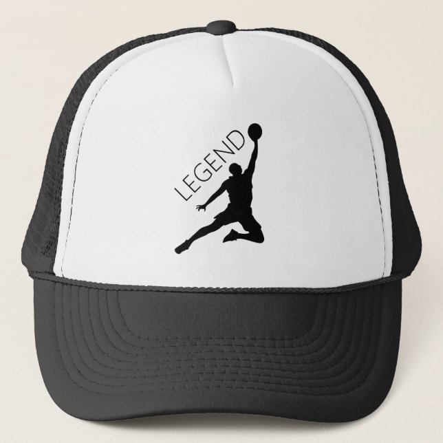 Silhouette Basketball Player Hat (Front)