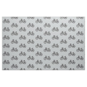 Silhouette Bicycle   Changeable Background Colour Fabric