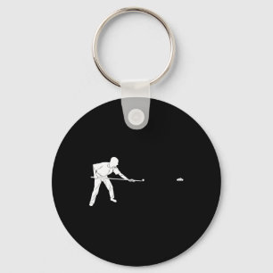 Silhouette Billiards 8 Eight Ll Snooker Pool Playe Key Ring