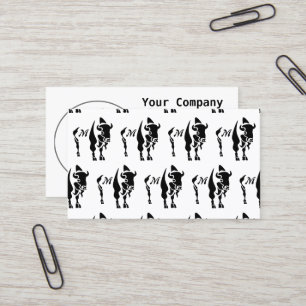 Silhouette Black Buffalo Business Card