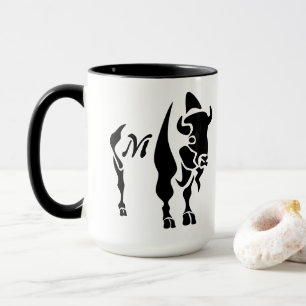 Silhouette Black Buffalo Mug