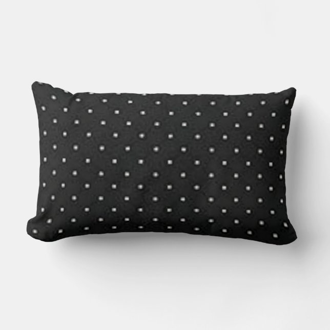 Silhouette Black Coordinating Fabric Lumbar Cushion (Front)