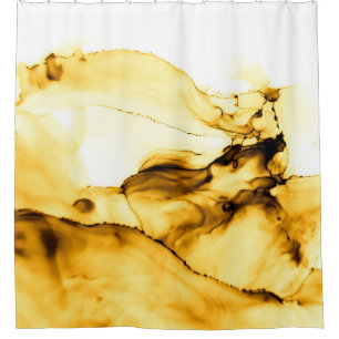 Silhouette Coconut Palm Tree Outdoors Shower Curtain