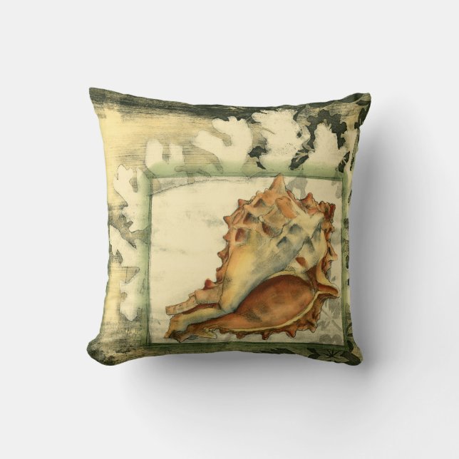 Silhouette Conch Shell Cushion (Front)