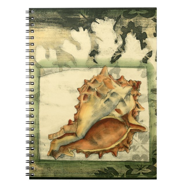Silhouette Conch Shell Notebook (Front)