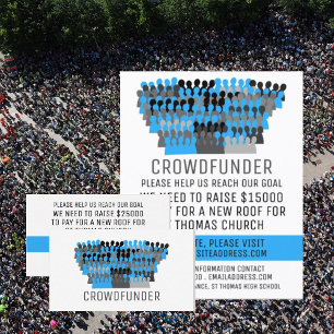 Silhouette Crowd Design, Crowdfunder, Crowdfunding Business Card