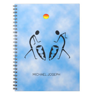 Silhouette Dancers Celebration Birthday Notebook