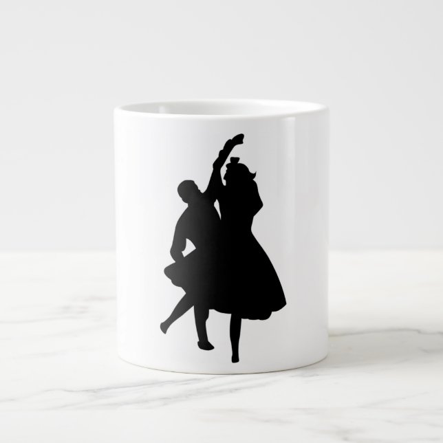 SILHOUETTE DANCERS LARGE COFFEE MUG (Front)