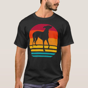 Silhouette Design Vintage Greyhound Dog Lover T-Shirt
