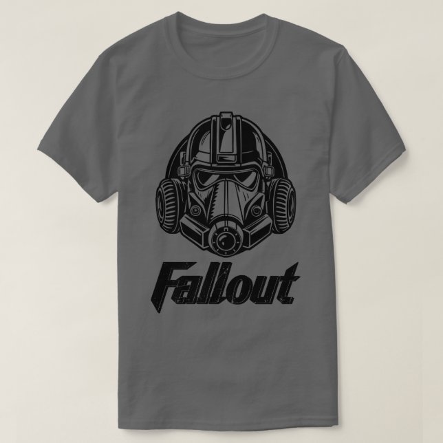Silhouette Fallout Helmet T-Shirt (Design Front)
