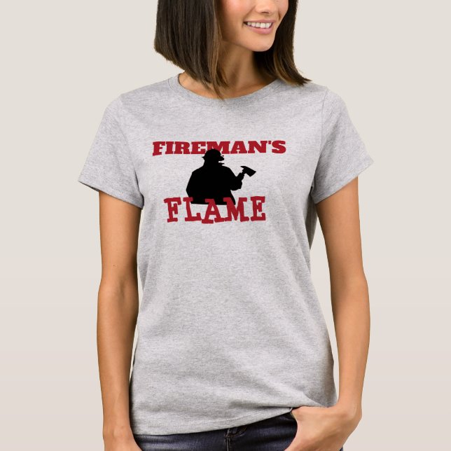 Silhouette Fireman's Flame T-Shirt (Front)
