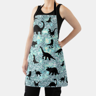 silhouette fish shark whale gradient Sparkle galax Apron
